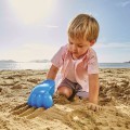 Pata excavadora gigante azul playa