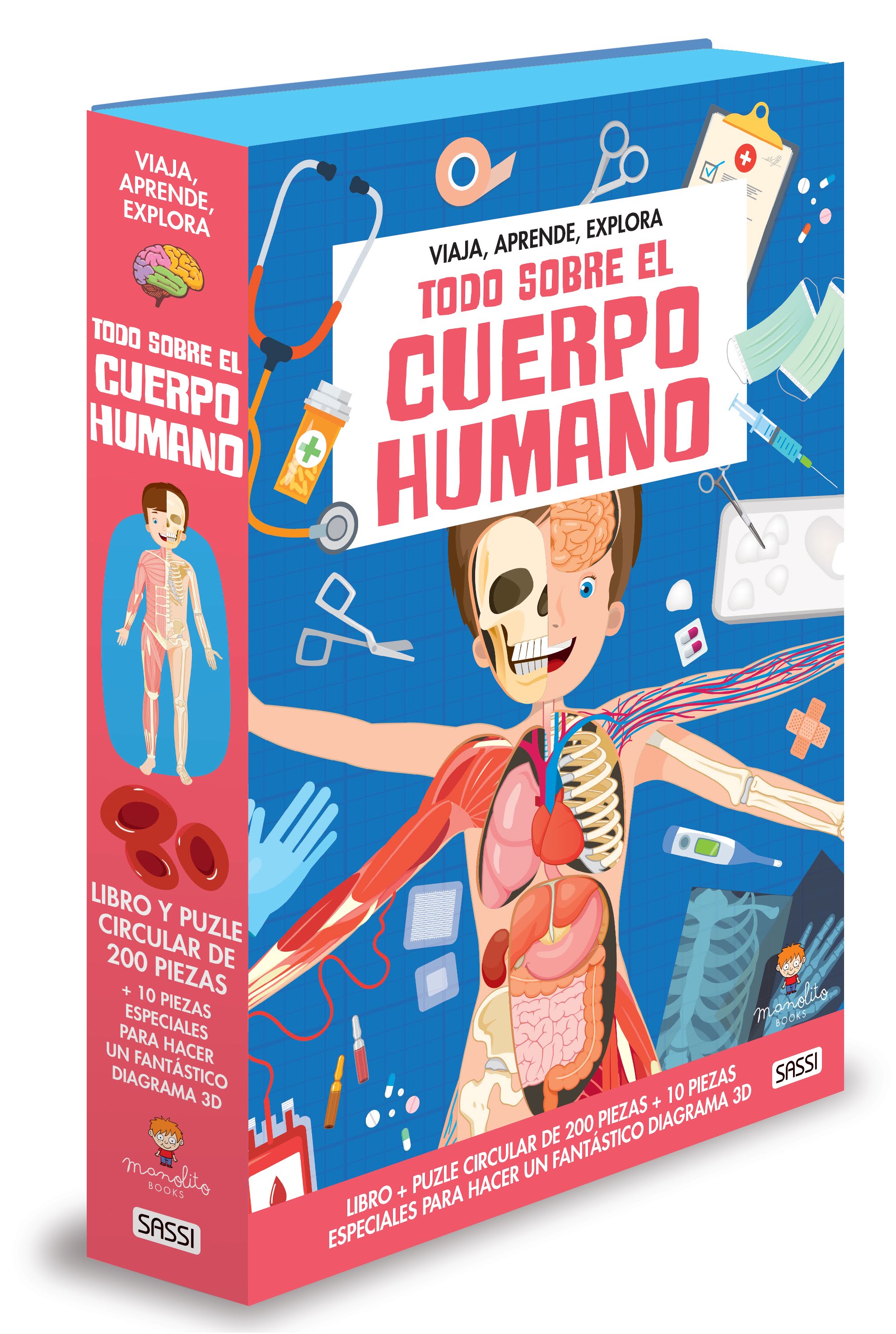 Todo sobre el cuerpo humano. Libro puzzle