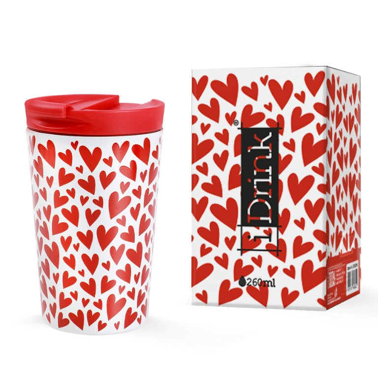 Vaso térmico de corazones