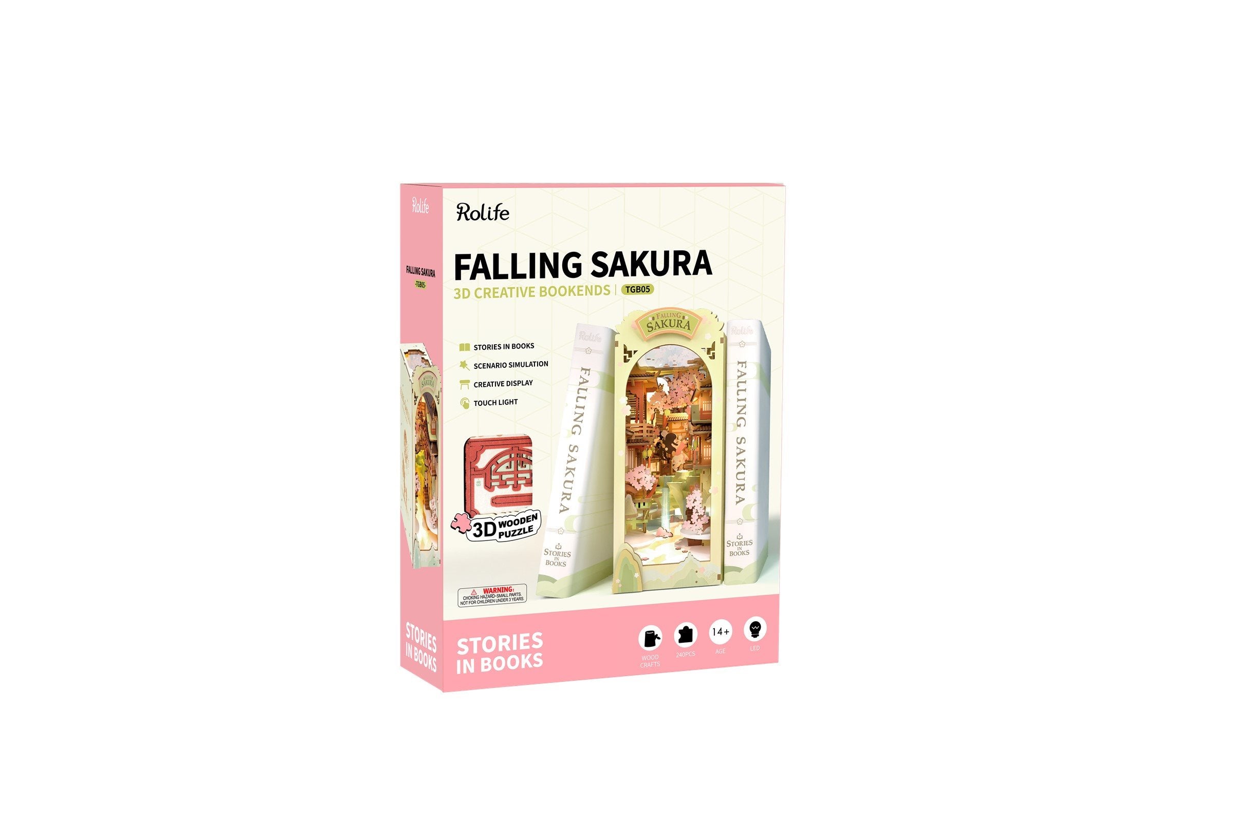 DIY Apoya libros Rolife Falling Sakura