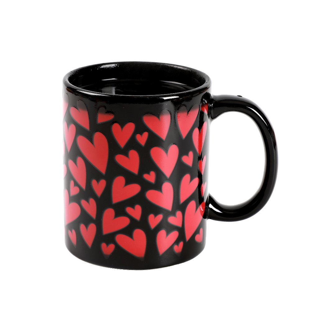 Taza térmica de corazones (travel mug follow your hearth)