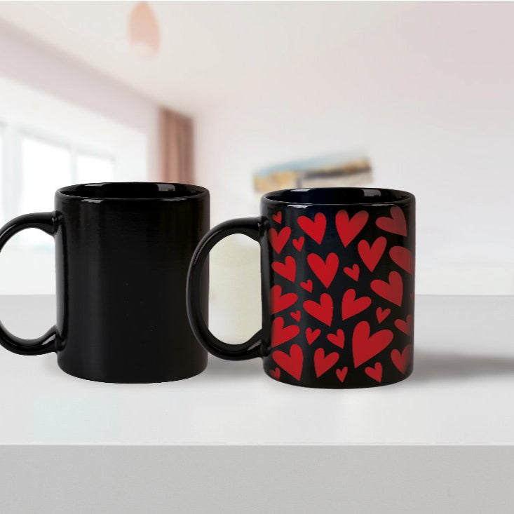 Taza térmica de corazones (travel mug follow your hearth)